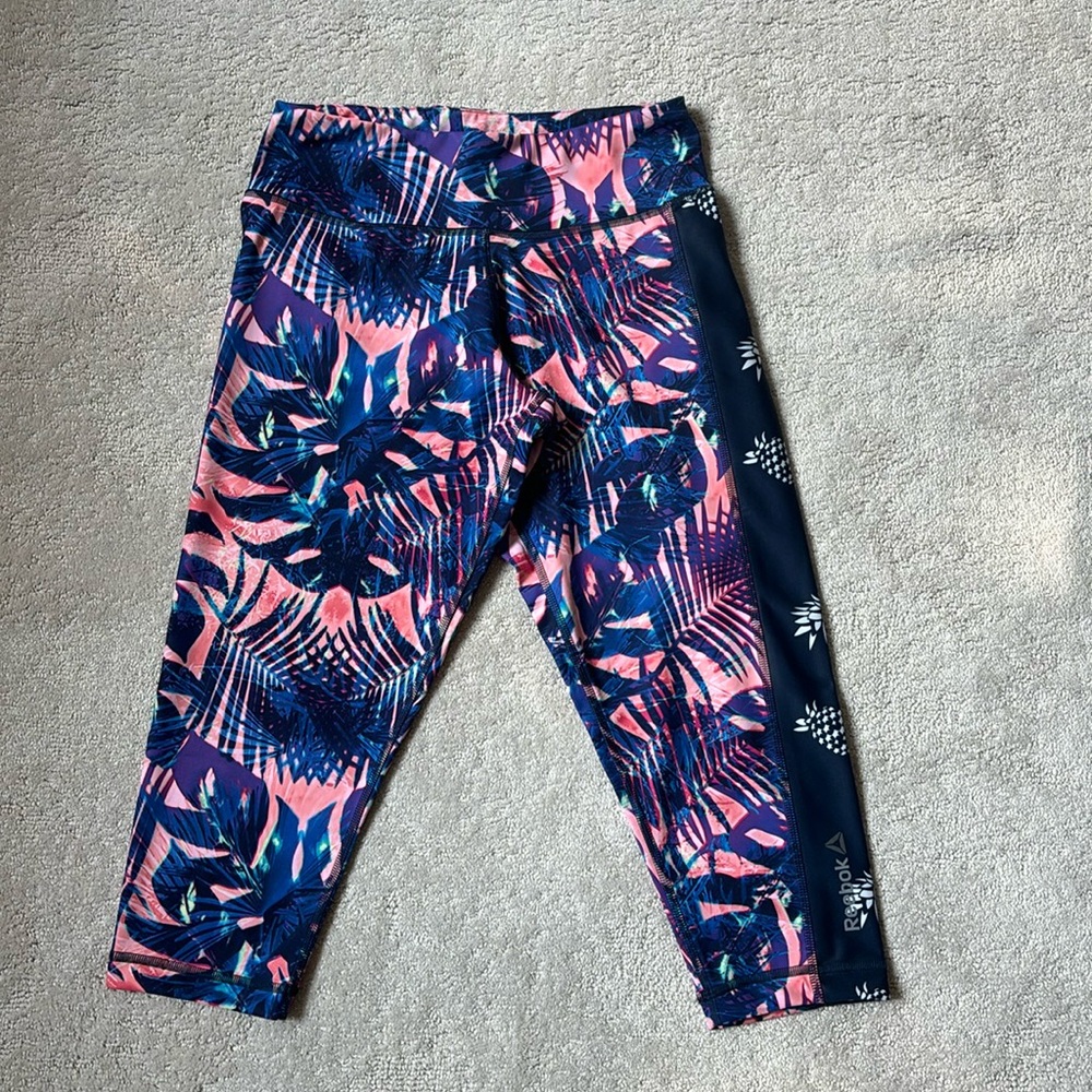 Reebok 3-quarter Workout Leggings, Size XS